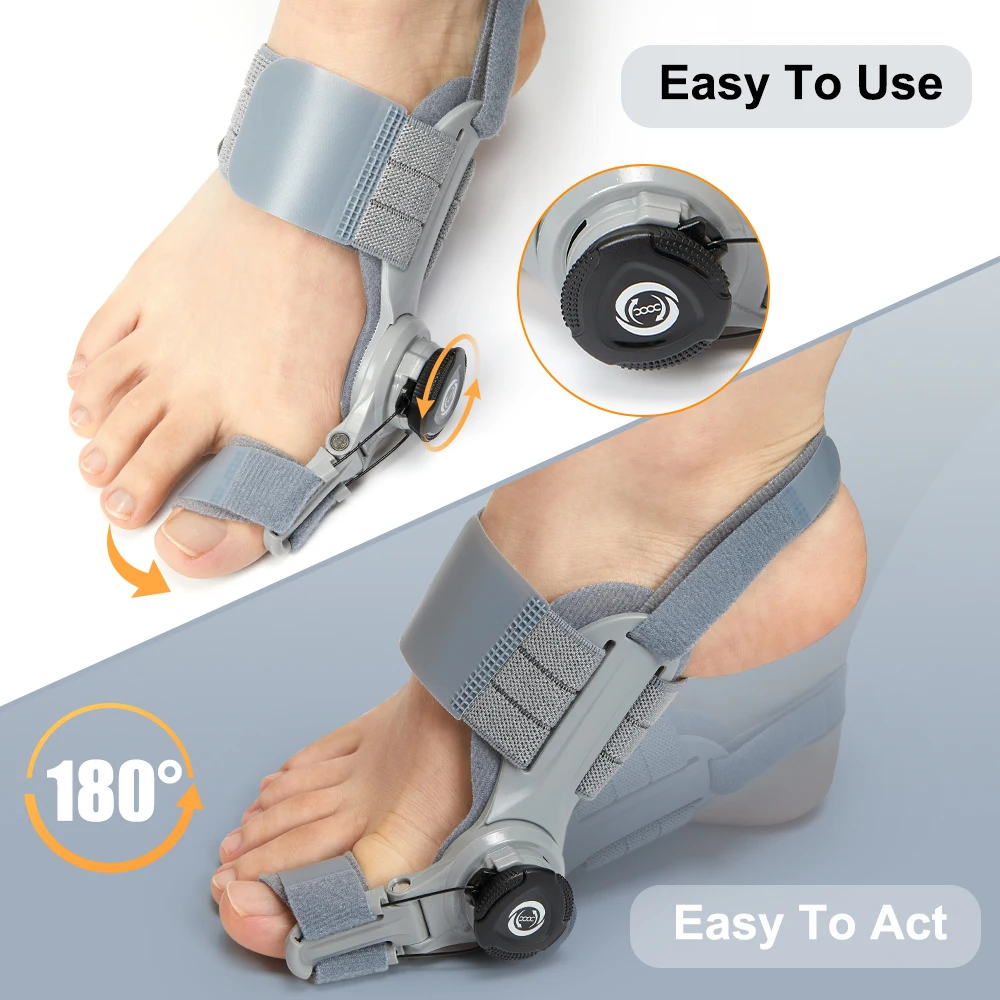 Bunion Corrector Adjustable Hallux Valgus Big Toe Corrector Rotatable Toe Corrector Straightener Adjustable Toe Correction