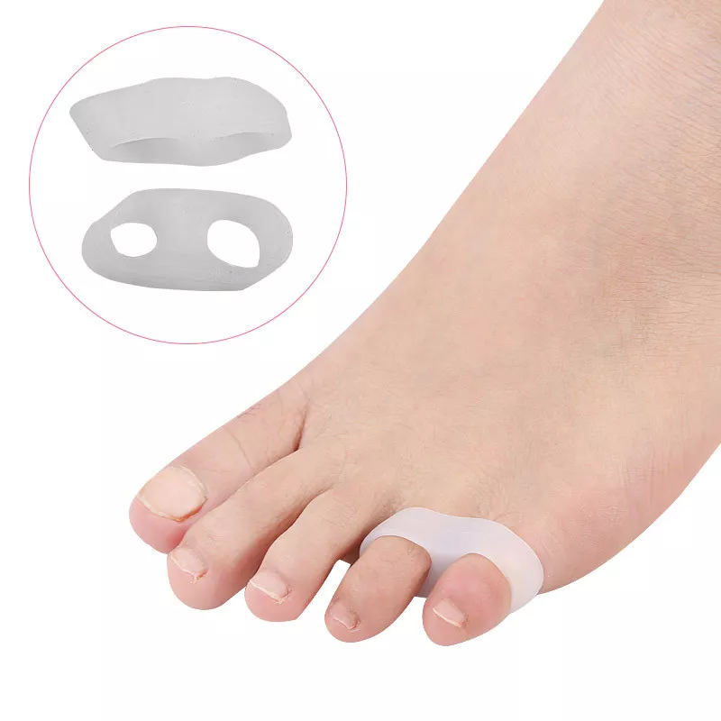 2pcs=1pair Hallux Valgus Silicone Corrector Gel Foot Care Toe Separator Little Finger Protector Bunion Straightener Pedicure