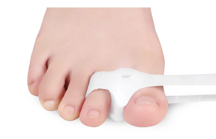 2pcs=1pair Silicone Toe Spreader Separator Bunion Hallux Valgus Corrector Thumb Finger Correction Straightener Foot Care Tool