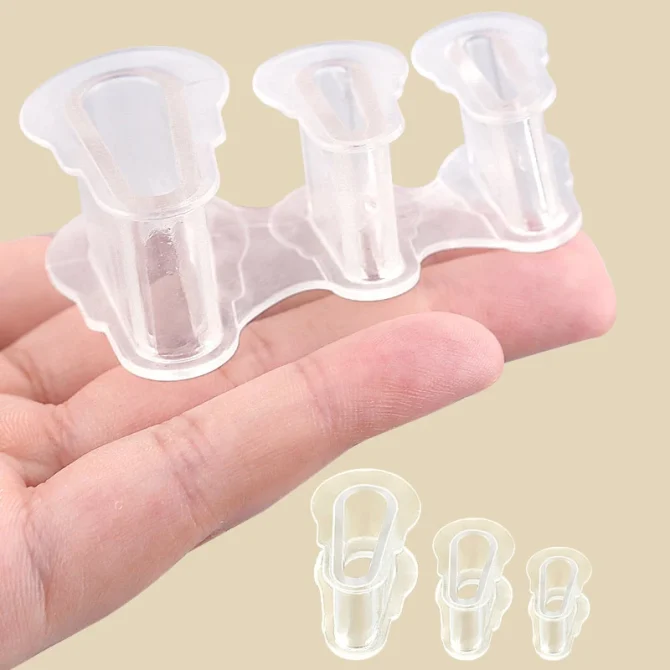 Bunion Corrector Overlap Separators Clip Pad 1Pair Hammer Thumb Foot Care Splitter - Image 2