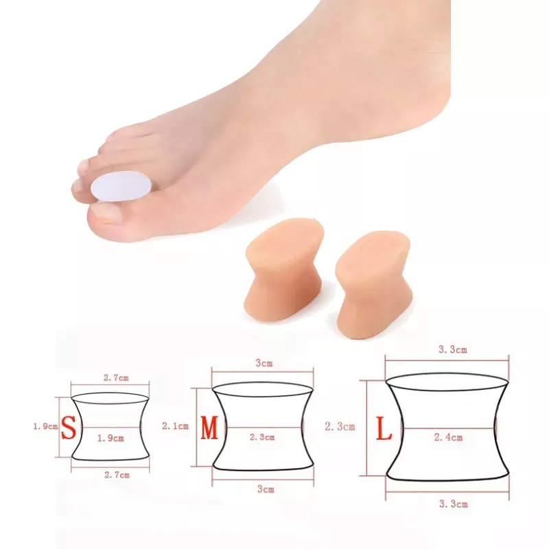2pcs=1pair Gel Toe Separator Foot Care Spacer Silicone Straightener Finger Valgus Hallux Bunion Protector Orthopedic Corrector 2pcs=1pair Gel Toe Separator Foot Care Spacer Silicone Straightener Finger Valgus Hallux Bunion Protector Orthopedic Corrector
