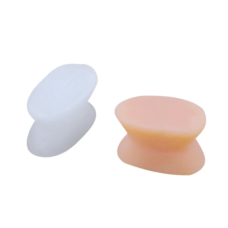 2pcs=1pair Gel Toe Separator Foot Care Spacer Silicone Straightener Finger Valgus Hallux Bunion Protector Orthopedic Corrector