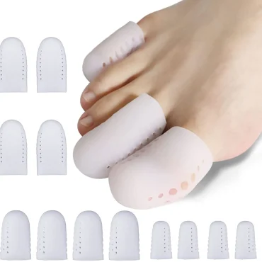 Toe Protectors Sleeve Bunion Pads Cushion Toe Guards Silicone Covers For Protection Of Ingrown Toenails 2PCS
