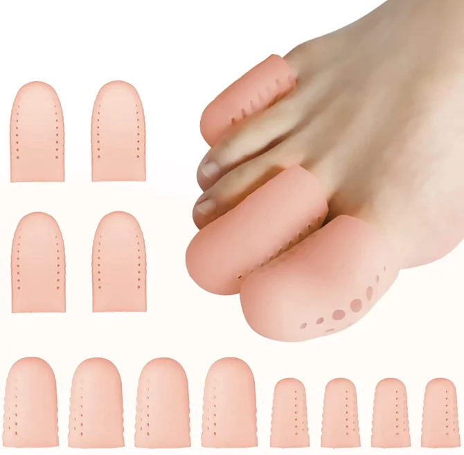 Toe Protectors Sleeve Bunion Pads Cushion Toe Guards Silicone Covers For Protection Of Ingrown Toenails 2PCS - Image 3