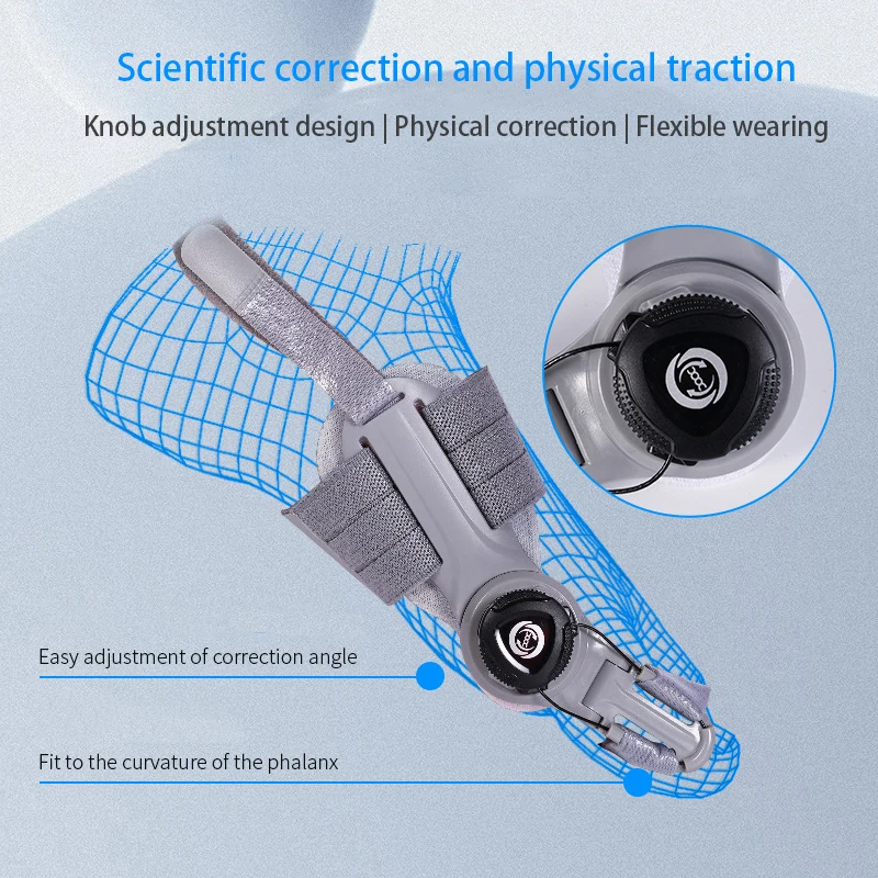 Unisex Bunion Corrector Foot Hallux Valgus Braces Rotatable Toe Separator Straightener Adjustable Pedicure Finger Toe Corrector