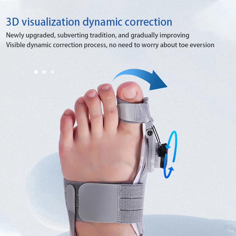 Unisex Bunion Corrector Foot Hallux Valgus Braces Rotatable Toe Separator Straightener Adjustable Pedicure Finger Toe Corrector