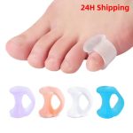 2PCS Silicone Pinky Toe Separator & Bunionette Cushion – Soft Gel Feet Care Set
