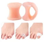 2PCS Silicone Pinky Toe Separator & Bunionette Cushion – Soft Gel Feet Care Set - Image 2