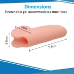 Pinky Toe Bunionette Corrector – Soft Gel Little Toe Separator Cushion - Image 4