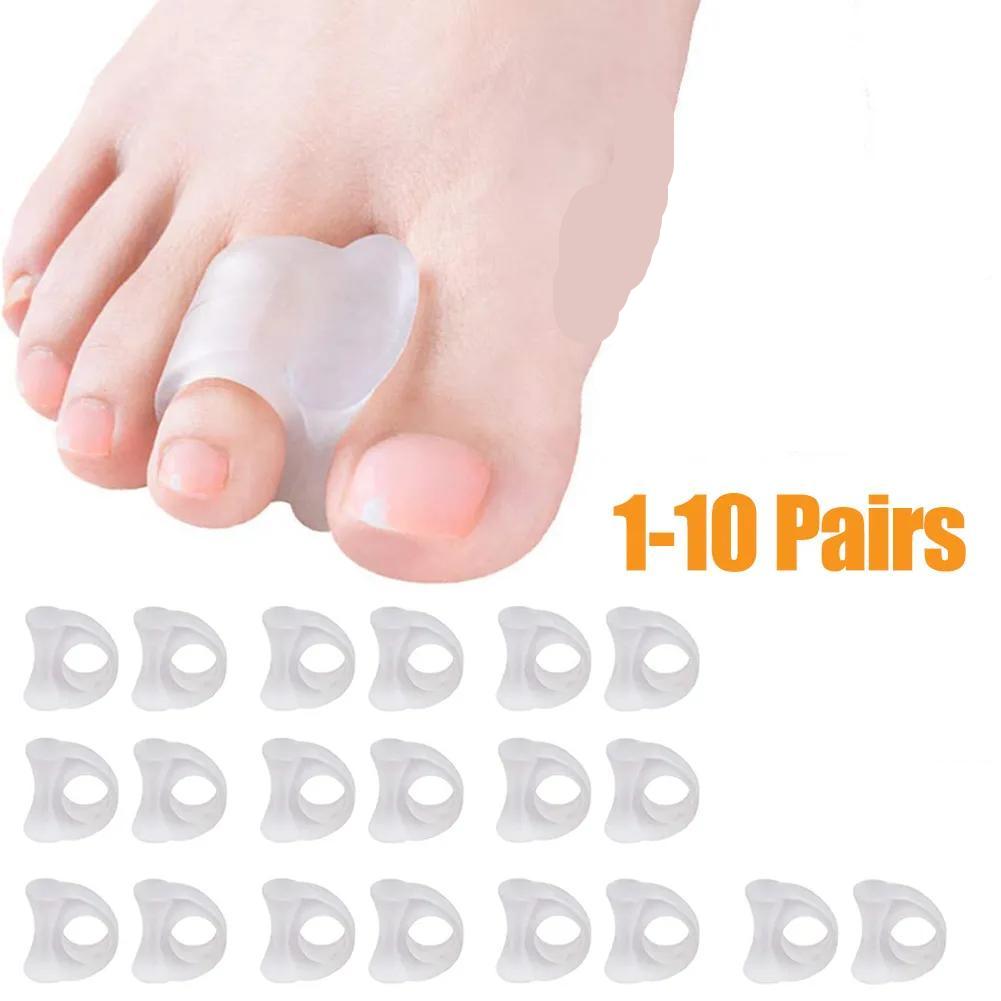 Silicone Toe Separator Set – Soft Gel Outer Foot Cushion (1–10 Pairs Available)