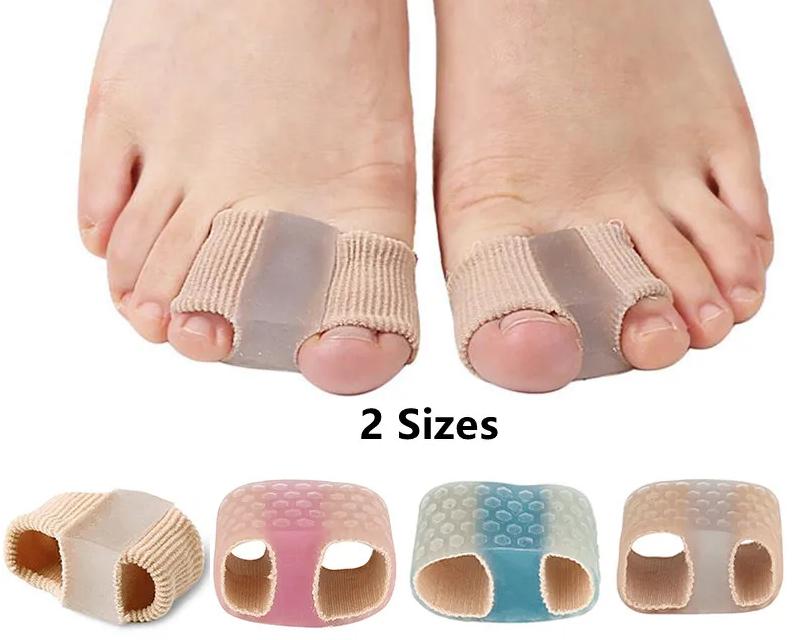 Silicone Toe Separator Sleeve – Soft Gel Bunion Corrector Cushion With Dual-Loop Design (1 PC)