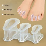 1 Pair Soft Gel Toe Separator Set – Flexible Overlap Toe Cushion for Everyday Comfort