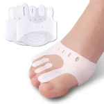 Bunion Corrector Toe Separator Pads – Soft Silicone Foot Sleeves With 5-Toe Spacers (2 PCS = 1 Pair) - Image 3