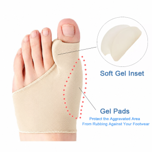 Beige sleeve and its gel cushion